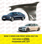 Load image into Gallery viewer, BMW 5 SERIES G30 2020 - 2023 FRONT WING FEDNER PANEL LEFT PASSENGERS STEEL