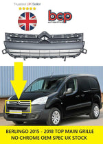 Load image into Gallery viewer, CITROEN BERLINGO 2015 - 2019 FRONT BUMPER UPPER MAIN TOP GRILLE 9810963780