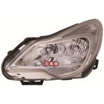 Load image into Gallery viewer, VAUXHALL CORSA D 2011 2012 2013 2014 HEADLIGHT HEADLAMP CHROME LEFT PASSENGERS