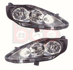 Load image into Gallery viewer, FORD FIESTA MK7 2008-2012 BLACK HALOGEN HEADLIGHT LAMP PAIR LEFT & RIGHT NEW
