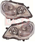 Load image into Gallery viewer, VW POLO 9N3 2005-2009 HEADLIGHTS HEADLAMP PAIR LEFT RIGHT DRIVERS PASSENGERS NEW