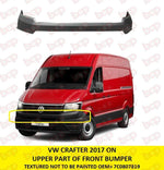 Load image into Gallery viewer, VW CRAFTER  2017 - 2024 FRONT BUMPER UPPER SECTION TEXTURED NOT TO BE PAINTED