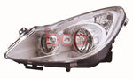 Load image into Gallery viewer, VAUXHALL CORSA D 2006-2011 CHROME HEADLIGHT HEADLAMP PASSENGERS SIDE LEFT N/S