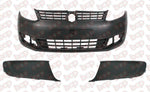 Load image into Gallery viewer, VW CADDY FRONT BUMPER 2011 - 2015 BLACK TEXTURED COMPLETE KIT 2K58072179B9