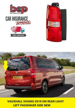 Load image into Gallery viewer, VAUXHALL VIVARO 2019 ON REAR LIGHT LAMP LEFT PASSENGER SIDE NEW 9808243180