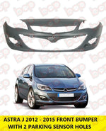 Load image into Gallery viewer, VAUXHALL ASTRA J 2012 – 2015 FRONT BUMPER WITH PARKING SENSOR HOLES 5 DOOR ONLY