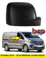 Load image into Gallery viewer, VAXUAHLL VIVARO 2014 - 2019 DOOR WING MIRROR COVER BLACK DRIVER SIDE RIGHT