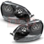 Load image into Gallery viewer, VW GOLF MK5 04-09 GTI BLACK HEADLAMPS HEADLIGHTS PAIR LEFT & RIGHT BRAND NEW