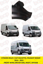 Load image into Gallery viewer, CITROEN RELAY 2014 ON FRONT WING NO MOULDING HOLE RIGHT DRIVER SIDE OEM QUALITY