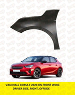 Load image into Gallery viewer, VAUXHALL CORSA F FRONT WING 2019 - 2021 LEFT N/S PASSENGER SIDE 9829283280 NEW