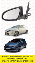 Load image into Gallery viewer, TOYOTA AURIS 2012 - 2019 DOOR WING MIRROR ELECTRIC FOLDING HEATED LEFT PASSENGER