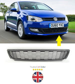 Load image into Gallery viewer, VW POLO 6R 2009 - 2014 FRONT BUMPER CENTRE GRILLE 6R0853677A9B9 NEW OE SPEC