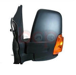 Load image into Gallery viewer, FORD TRANSIT VAN MK8 14> DOOR WING MIRROR MANUAL AMBER INDICATOR LEFT PASSENGERS