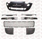 Load image into Gallery viewer, FIAT 500 FRONT BUMPER KIT 2007 - 2015 BLACK WITH MOULDING HOLE 735456793 NEW