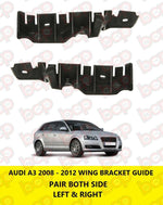 Load image into Gallery viewer, AUDI A3 2008 - 2012 FRONT BUMPER BRACKET WING SUPPORT GUIDE PAIR LEFT & RIGHT