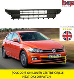 Load image into Gallery viewer, VW POLO 2017 ON FRONT BUMPER LOWER CENTRE GRILLE NEW 2G0853677M9B9 UK SELLER