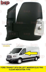 Load image into Gallery viewer, FORD TRANSIT DOOR MIRROR MK8 2014 ON ELECTRIC CLEAR INDICATOR LEFT PASSENGER