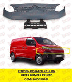 Load image into Gallery viewer, CITROEN DISPATCH 2016 ON FRONT BUMPER UPPER GRILLE PRIMED SUPPORT 1615050480
