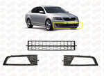 Load image into Gallery viewer, SKODA OCTAVIA 2013 - 2017 FRONT BUMPER LOWER GRILLES WITH FOG HOLES