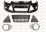 Load image into Gallery viewer, FORD FOCUS FRONT BUMPER COMPLETE KIT WITH GRILLES 2011 - 2014 PRIMED OE 1719342