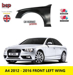 Load image into Gallery viewer, AUDI A4 B8 8K 2012 - 2015 FRONT WING LEFT NEARSIDE PASSENGERS NEW PRIMED