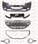 Load image into Gallery viewer, PEUGEOT 208 FRONT BUMPER KIT 2012 -2015 NO PDC OR WASHER HOLES PRIMED 1607397880