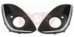 Load image into Gallery viewer, VAUXHALL CORSA D 2011 2014 PAIR FRONT BUMPER FOG GRILLE WITH CHROME LEFT & RIGHT