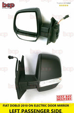 Load image into Gallery viewer, FIAT DOBLO DOOR MIRROR 2010 ON TWIN GLASS ELECTRIC LEFT PASSENGERS 6PIN NO TEMP