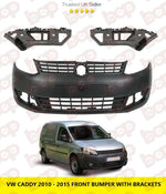 Load image into Gallery viewer, VW CADDY 2011 - 2015 FRONT BUMPER WITH BRACKETS TEXTURED NO PARKING SENSORS