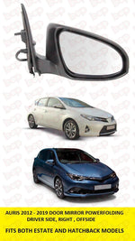 Load image into Gallery viewer, TOYOTA AURIS 2012 - 2019 DOOR WING MIRROR ELECTRIC FOLDING HEATED RIGHT DRIVERS