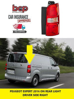 Load image into Gallery viewer, PEUGEOT EXPERT 2016 ON REAR LIGHT LAMP RIGHT DRIVER SIDE NEW 9808243080