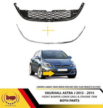 Load image into Gallery viewer, VAUXHALL ASTRA J 2012 – 2015 FRONT BUMPER LOWER CENTRE & CHROME TRIM NEW