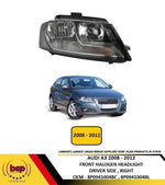 Load image into Gallery viewer, AUDI A3 2008 - 2012 HEADLIGHT HEADLAMP DRIVER SIDE RIGHT RH O/S NEW