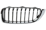 Load image into Gallery viewer, BMW 4 SERIES 2014 -2021 KIDNEY GRILLE CHROME WITH BLACK SLATS PASSENGER LEFT