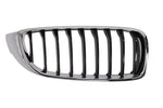 Load image into Gallery viewer, BMW 4 SERIES 2014 -2021 KIDNEY GRILLE CHROME WITH BLACK SLATS DRIVER SIDE RIGHT