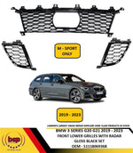 Load image into Gallery viewer, BMW 3 SERIES M SPORT G20 G21 2019 –2023 FRONT BUMPER LOWER GRILLES SET WITH HOLE