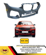 Load image into Gallery viewer, BMW X4 G02 2018 - 2021 FRONT BUMPER PRIMED WITH 2 PARKING SENSOR HOLES M SPORT