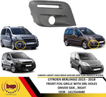 Load image into Gallery viewer, PEUGEOT PARTNER 2015 – 2018 FRONT FOG GRILLE WITH DRL HOLES DRIVER SIDE RIGHT