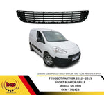Load image into Gallery viewer, PEUGEOT PARTNER 2012 – 2015 FRONT BUMPER LOWER CENTRE GRILLE MIDDLE BOTTOM