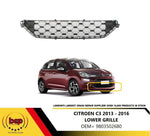 Load image into Gallery viewer, CITROEN C3 2013 - 2016 FRONT BUMPER LOWER CENTRE GRILLE 9803502680 2 TAKE CHROME