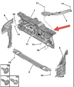 Load image into Gallery viewer, PEUGEOT EXPERT 2016 ON BONNET SLAM PANEL TOP LOCK CARRIER HOLDER