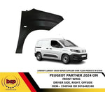 Load image into Gallery viewer, PEUGEOT PARTNER 2024 ON FRONT WING RIGHT DRIVERS SIDE 9816482380 OEM SPEC