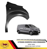 Load image into Gallery viewer, CITROEN DISPATCH 2024 ONWARDS FRONT WING FENDER PANEL RIGHT DRIVERS SIDE