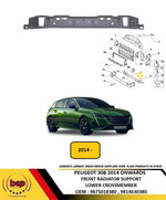 Load image into Gallery viewer, PEUGEOT 308 2014 ONWARDS FRONT RADIATOR SUPPORT LOWER CROSSMEMBER METAL NEW