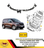 Load image into Gallery viewer, VAUXHALL COMBO 2018 - 2024 FRONT BUMPER OUTER BRACKET PAIR BOTH SIDES 1632655880