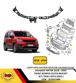 Load image into Gallery viewer, PEUGEOT RIFTER 2018 - 2024 FRONT BUMPER OUTER BRACKET PAIR BOTH SIDES 1632655880