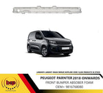 Load image into Gallery viewer, PEUGEOT PARTNER 2018 ON FRONT BUMPER REINFORCEMENT ABSORBER FOAM SUPPORT