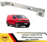 Load image into Gallery viewer, VAUXHALL VIVARO 2019 ON REAR BUMPER REINFORCEMENT CRASH BAR CARRIER HOLDER