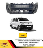 Load image into Gallery viewer, CITROEN DISPATCH 2024 ON FRONT BUMPER TEXTURED BLACK NO PDC HOLES NEW 16931978XT