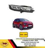 Load image into Gallery viewer, CITROEN C3 2020 -2024 FRONT UPPER HEADLIGHT DRL CHROME DRIVER RIGHT 9833480480